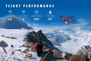 LeadingStar SYMA drone profissial X8HG (X8G Upgrade) 2.4G 4CH 6-Axis Gyroscope RC Helicopter Quadcopter Drone with HD Camera - virtualdronestore.com