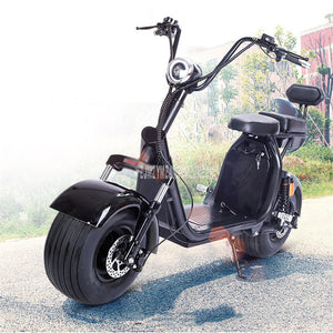 X7 PLUS 1500W/2000W Electric Scooter Vehicle Shock Absorption Battery Removable Double Person Electric Motorcycle EBike - virtualdronestore.com