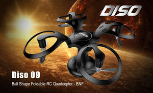 DISO 09  Foldable Mini Round Egg Drone Rc Quadcopter WIFI FPV HD Camera  Barometer  High Hold Mode One Key Return Headless - virtualdronestore.com