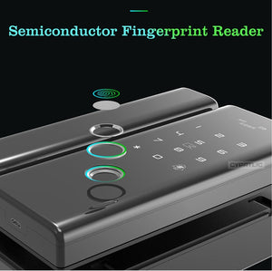 Fingerprint Glass Smart Door Locks - virtualdronestore.com