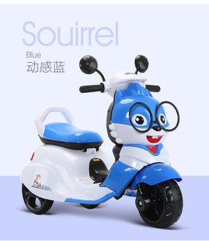 Children Electric Motorcycle Three Wheels Electric Car for Kids Ride on 1-3-6 Years Charging Music Motorcycle Electric Trike - virtualdronestore.com