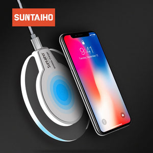 wireless Fast Charging Dock Cradle Charger for iphone XS MAX XR samsung xiaomi huawei - virtualdronestore.com